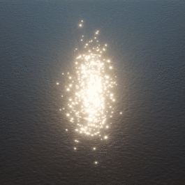 Gif: aigua i reflex de la Llum en las superficie