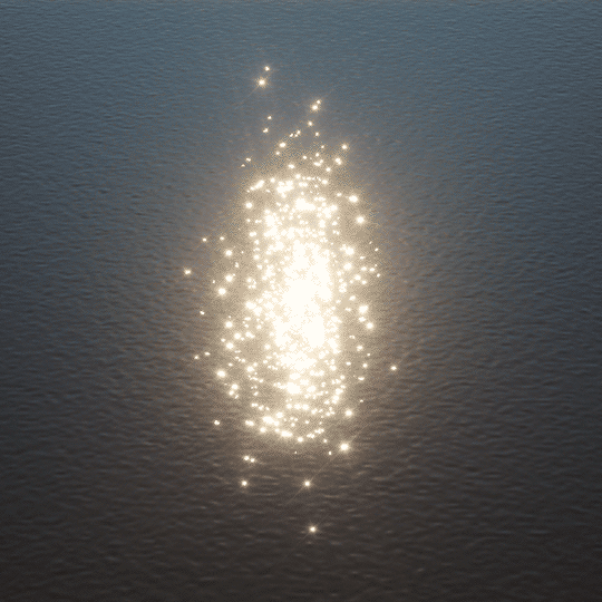 Gif: aigua i reflex de la Llum en las superficie