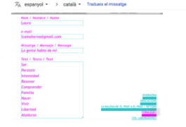 Captura-de-pantalla de la inscripció de la experiència de Laura Hernández